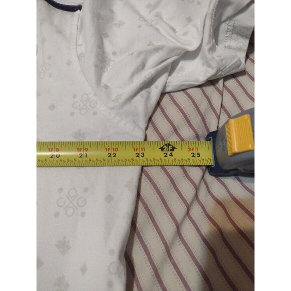 COOGI Shirt Men XL Short Sleeve T-Shirt Graphic Logo Zipper Pocket White Cotton - Picture 12 of 13